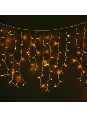 БАХРОМА 3 х 0.7 х 0,4 с/д цвет свечения: жёлтый 10 ватт, 132 led, провод белый,IP 65