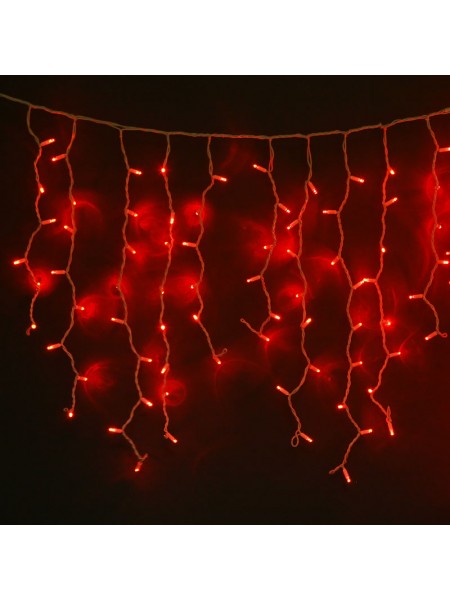БАХРОМА 3 х 0.7 х 0,4 с/д цвет свечения: красный, 10 ватт, 176 led, провод белый,IP 65