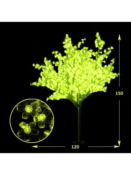 СД дерево "Сакура" 1200мм-1500мм 480 led YELLOW