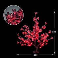 СД дерево "Сирень" 2200мм-1100мм 1536 led Красно-зеленый