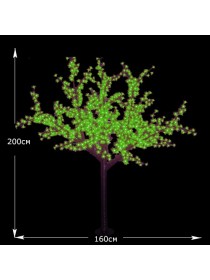 СД дерево "Сакура" 1600мм-2000мм 864 led GREEN