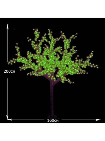 СД дерево "Сакура" 1600мм-2000мм 864 led GREEN