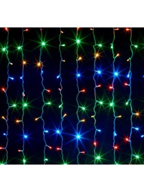 Дождь 2*3м с/д 220В цвет свечения: RGB с контроллером,белый провод,48 ватт, 600 led, IP65