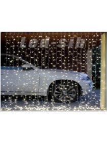 Дождь 3х2м с/д 220В цвет свечения: желтый 48 ватт, 600 led, белый провод , IP65 с контроллером