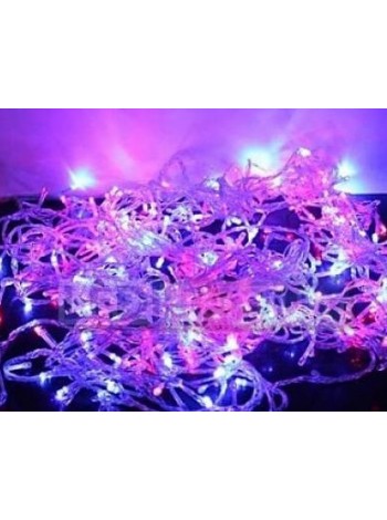 Гирлянда с/д 10 м 220В цвет свечения: RGB с контроллером,черный провод, 7 ватт, 100 led, IP 65