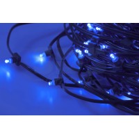 Гирлянда с/д 100м цвет свечения: синий 12 ватт Клип-лайт, расст. 15см.