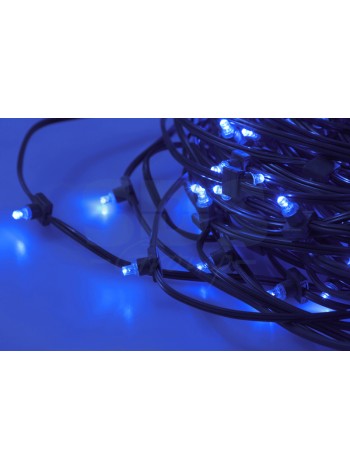 Гирлянда с/д 100м цвет свечения: синий 12 ватт Клип-лайт, расст. 15см.