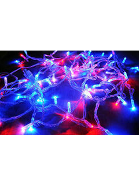 Гирлянда с/д 5 м 220В цвет свечения: RGB с контроллером,черный провод, 5 ватт, 50 led, IP 65