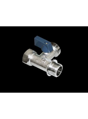 Кран 3-х проходной шаровый F*M*M 1/2*3/4*1/2 Бабочка D101 для СМА