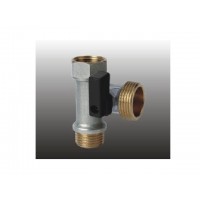 Кран 3-х проходной шаровый F*M*M 1/2*3/4*1/2 Бабочка Frap для СМА