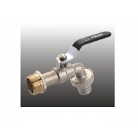 Кран водоразборный шаровый 3/4 под шланг Ручка Frap