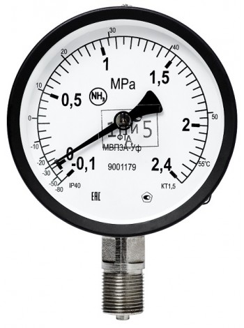 Манометры аммиачные ВП3А-УФ, МВП3А-УФ, МП3А-УФ