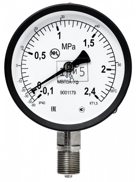 Манометры аммиачные ВП3А-УФ, МВП3А-УФ, МП3А-УФ
