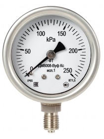 МАНОМЕТРЫ ВИБРОУСТОЙЧИВЫЕ КОРРОЗИОННОСТОЙКИЕ ДВ8008-ВУФ КС ИСП.1, ДА8008-ВУФ КС ИСП.1, ДМ8008-ВУФ КС ИСП.1 SG IP65 БЕЗ ЗАПОЛНЕНИЯ