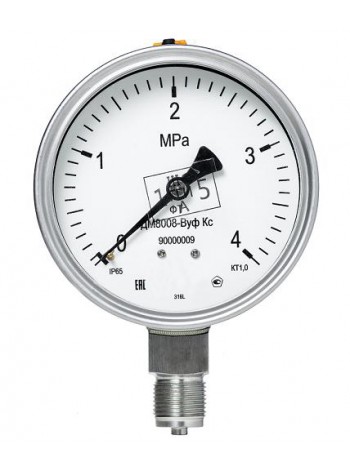 МАНОМЕТРЫ КОРРОЗИОННОСТОЙКИЕ ДВ8008-ВУФ КС, ДА8008-ВУФ КС, ДМ8008-ВУФ КС S IP65