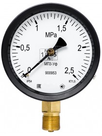 Манометры пылевлагозащищенные ВП3-УФ, МВП3-УФ, МП3-УФ IP54