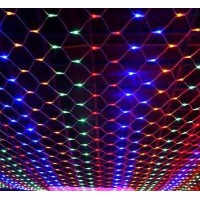 Сетка сд 1.5*1.5м цвет свечения: RGB 8 ватт, 144 led, IP65