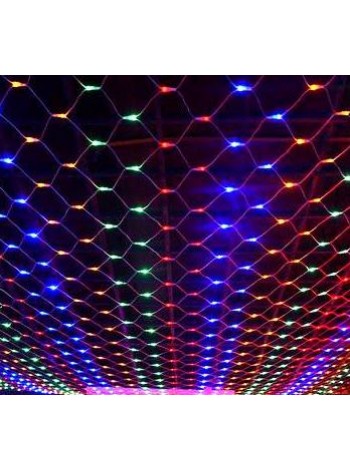 Сетка сд 1.5*1.5м цвет свечения: RGB 8 ватт, 144 led, IP65