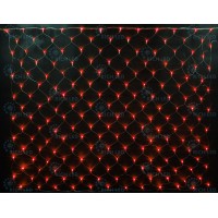 Сетка сд 1.5*1.5м цвет свечения: красный 8 ватт, 144 led, IP65