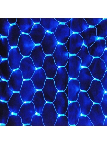 Сетка сд 1.5*1.5м цвет свечения: синий 8 ватт, 144 led, IP65
