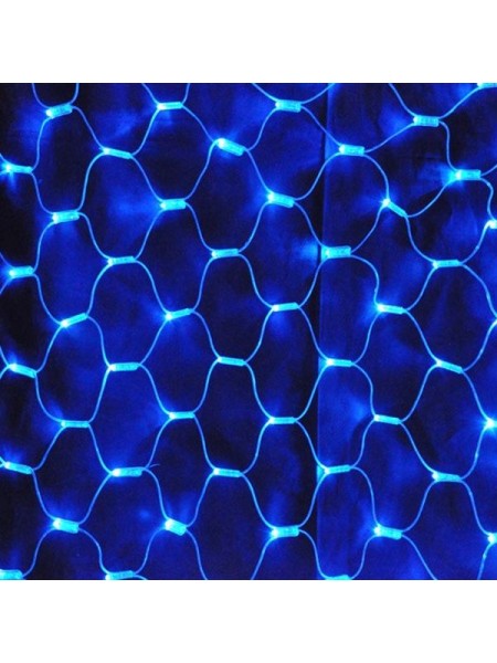 Сетка сд 1.5*1.5м цвет свечения: синий 8 ватт, 144 led, IP65