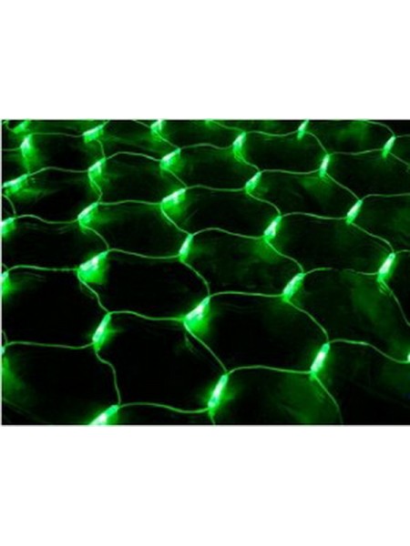 Сетка сд 1.5*1.5м цвет свечения: зеленый 8 ватт, 144 led, IP65