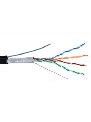 Кабель UTP NETLAN 4 пары кат 5е внешний с тросом