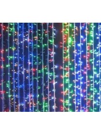 Водопад 1х3 м с/д 220В цвет свечения: RGB 50 ватт, черный провод, 640 led, IP65